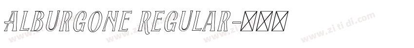 Alburgone Regular字体转换